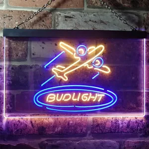 Bud Light Plane Neon-Like LED Sign