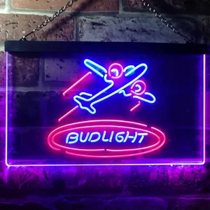 Bud Light Plane Neon-Like LED Sign