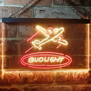 Bud Light Plane Neon-Like LED Sign
