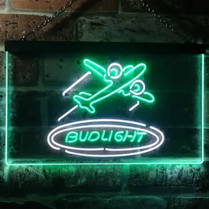 Bud Light Plane Neon-Like LED Sign