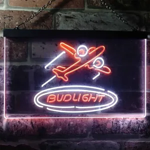 Bud Light Plane Neon-Like LED Sign