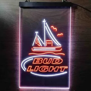 Bud Light Sailboat Neon-Like LED Sign