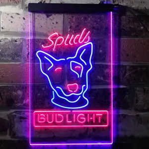 Bud Light Spuds Dog Neon-Like LED Sign