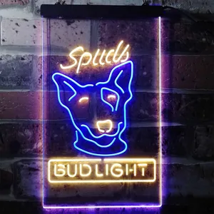 Bud Light Spuds Dog Neon-Like LED Sign