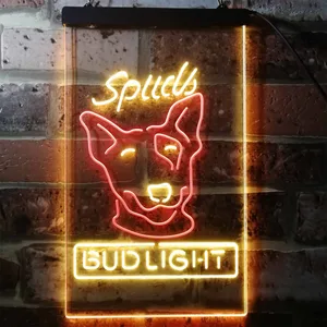 Bud Light Spuds Dog Neon-Like LED Sign