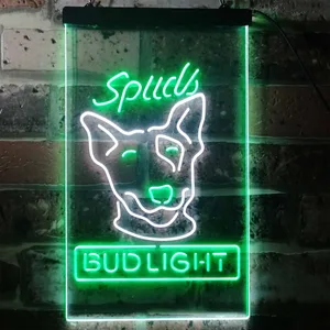 Bud Light Spuds Dog Neon-Like LED Sign