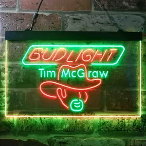 Bud Light Tim McGraw Neon-Like LED Sign