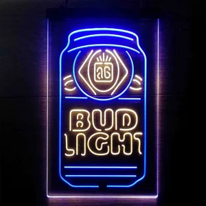 Budlight Beer Can Neon-Like LED Sign