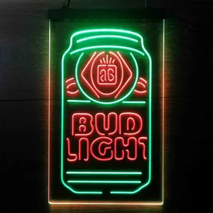 Budlight Beer Can Neon-Like LED Sign