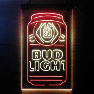 Budlight Beer Can Neon-Like LED Sign