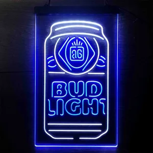 Budlight Beer Can Neon-Like LED Sign