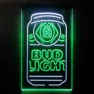 Budlight Beer Can Neon-Like LED Sign