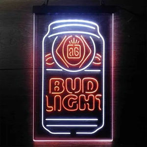 Budlight Beer Can Neon-Like LED Sign