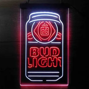 Budlight Beer Can Neon-Like LED Sign