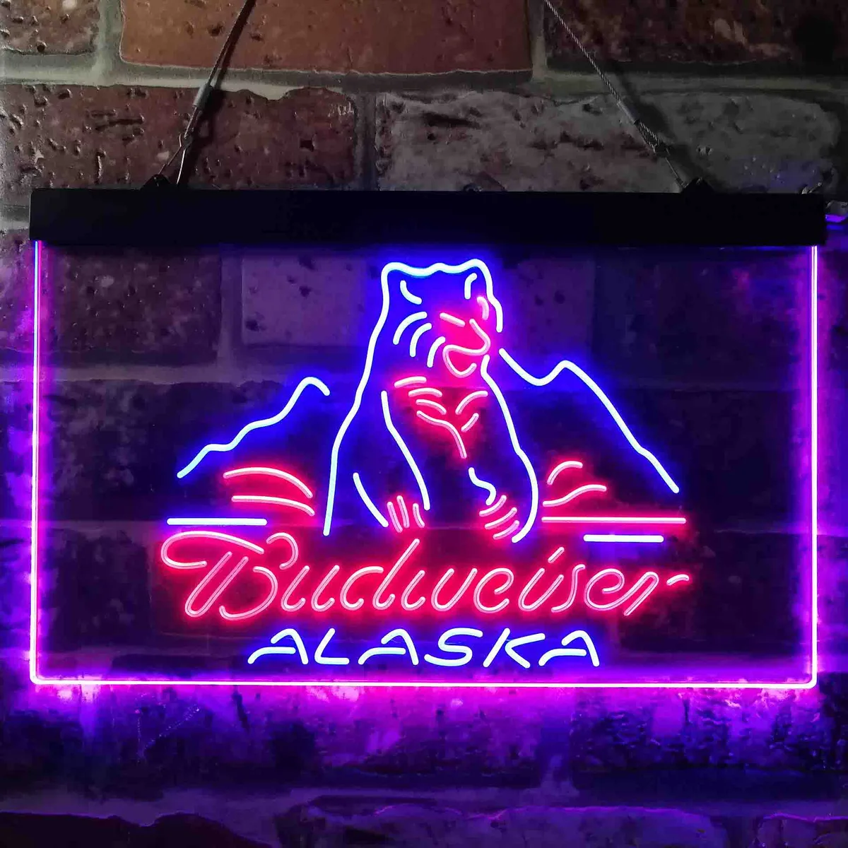 Budweiser Alaska Bear Neon-Like LED Sign
