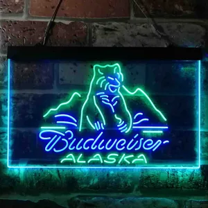 Budweiser Alaska Bear Neon-Like LED Sign