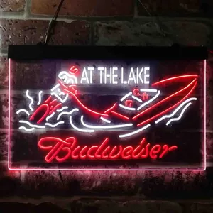 Budweiser At The Lake Neon-Like LED Sign
