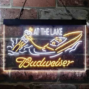 Budweiser At The Lake Neon-Like LED Sign