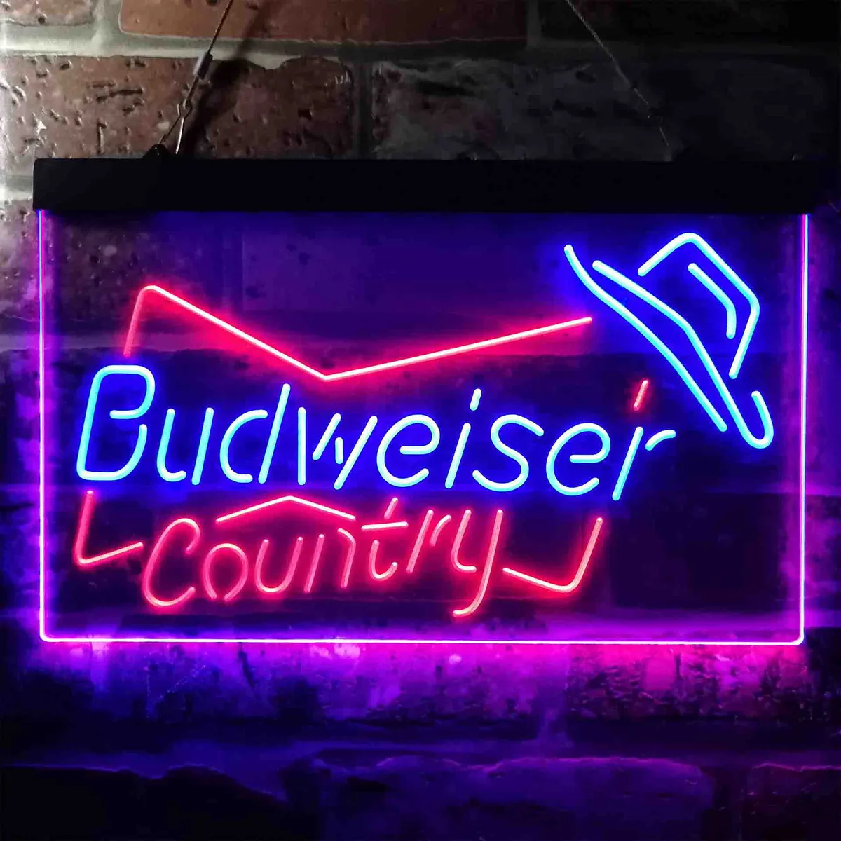 Budweiser Country Cowboy Neon-Like LED Sign