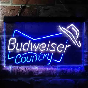 Budweiser Country Cowboy Neon-Like LED Sign