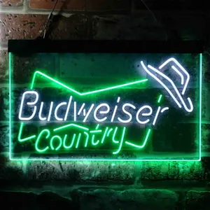 Budweiser Country Cowboy Neon-Like LED Sign