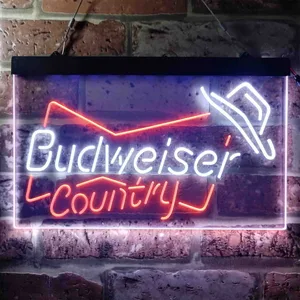 Budweiser Country Cowboy Neon-Like LED Sign