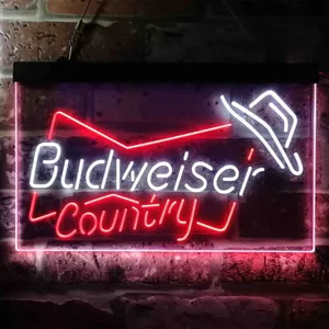 Budweiser Country Cowboy Neon-Like LED Sign