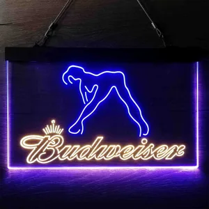 Budweiser Dancer Stripper Neon-Like LED Sign