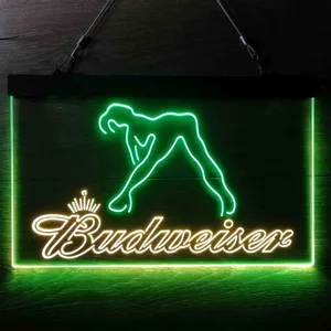 Budweiser Dancer Stripper Neon-Like LED Sign