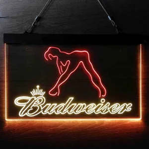 Budweiser Dancer Stripper Neon-Like LED Sign