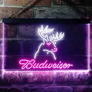Budweiser Deer 2 Neon-Like LED Sign