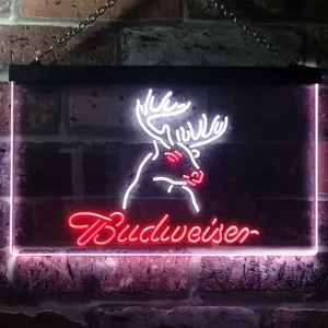 Budweiser Deer 2 Neon-Like LED Sign