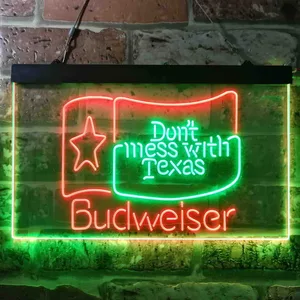 Budweiser Don't Mess With Texas Neon-Like LED Sign