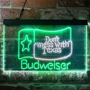 Budweiser Don't Mess With Texas Neon-Like LED Sign