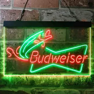 Budweiser Fish Bait Neon-Like LED Sign
