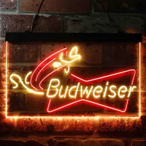 Budweiser Fish Bait Neon-Like LED Sign
