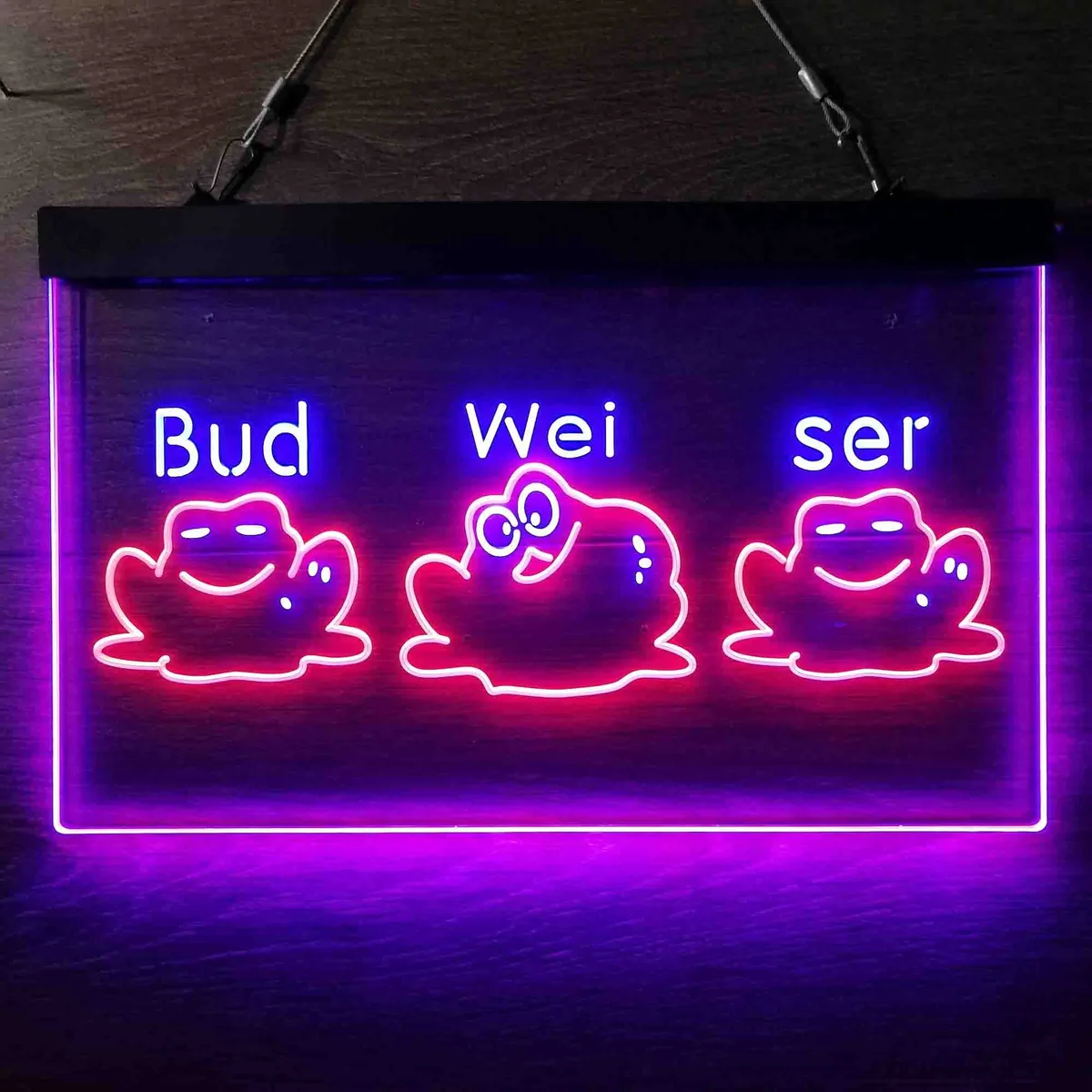 Budweiser Frog 2 Neon-Like LED Sign