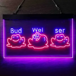 Budweiser Frog 2 Neon-Like LED Sign