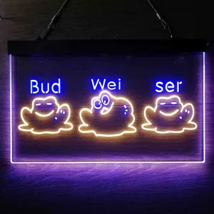 Budweiser Frog 2 Neon-Like LED Sign