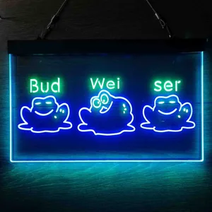 Budweiser Frog 2 Neon-Like LED Sign