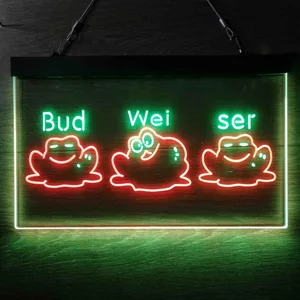 Budweiser Frog 2 Neon-Like LED Sign