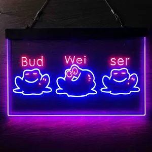 Budweiser Frog 2 Neon-Like LED Sign