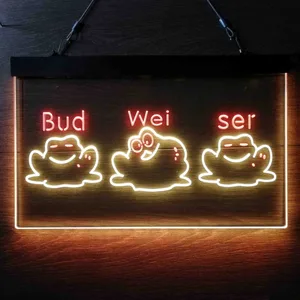 Budweiser Frog 2 Neon-Like LED Sign