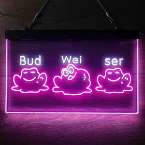 Budweiser Frog 2 Neon-Like LED Sign
