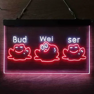 Budweiser Frog 2 Neon-Like LED Sign