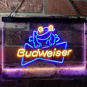 Budweiser Frog Neon-Like LED Sign