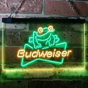 Budweiser Frog Neon-Like LED Sign