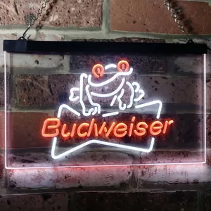 Budweiser Frog Neon-Like LED Sign