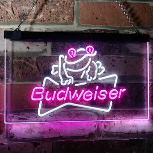 Budweiser Frog Neon-Like LED Sign