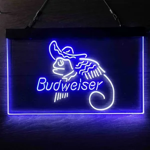 Budweiser Lizard Hat Neon-Like LED Sign